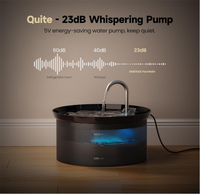 Distributeur d'eau intelligent à circulation automatique en plastique écologique OEM 2026 pour chats et petits animaux, utilisation intérieure et extérieure