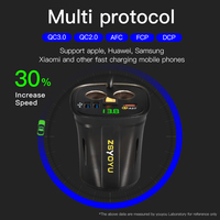 Pengisi Daya Mobil USB OEM 12V/24V Pemantik Rokok Mobil 18W+10W+10W Pengisi Daya Mobil Pengisian Cepat