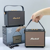 XM-302 Radio Stereo Mini Portabel Kayu Retro untuk Rumah & Luar Ruangan dengan Subwoofer Berat Buatan Jepang