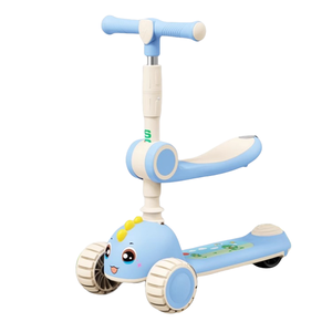 Trottinette pliable <span class=keywords><strong>à</strong></span> hauteur réglable pour enfants Trottinette en plastique avec bras de siège et <span class=keywords><strong>garde</strong></span>-<span class=keywords><strong>corps</strong></span> - Product Image 6