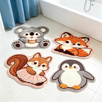 Tapis imprimés personnalisés antidérapants, tapis de designer modernes en forme de chaussures de personnage d'anime, tapis de zone à thème anime