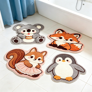 Tapis imprimés personnalisés antidérapants, tapis de designer modernes en forme de chaussures de personnage d'anime, tapis de zone à thème anime - Product Image 2
