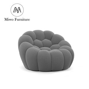 Sillón de tela de terciopelo de lino de burbujas verde gris púrpura personalizado para muebles para el hogar sala de estar dormitorio niños perezoso al aire libre - Product Image 1