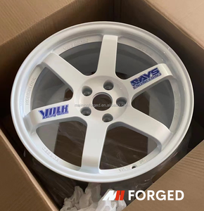 MN bianco forgiato 5x120 5x114.3 Replica da 18 pollici Volk Racing Te37 per M3 M4 F80 F82 Tesla Model S Jdm ruote per auto cerchio - Product Image 5