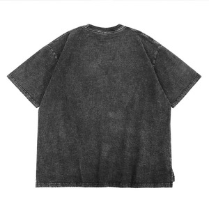 Custom Graphic Logo Tee Vintage Blank <b>Plain</b> <b>Tshirt</b> Cotton Stone Washed T-shirt Printing Men Acid Washed T Shirts - Product Image 5