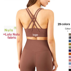 OEM ODM 2023 Nouveau <span class=keywords><strong>NULS</strong></span> Aligner Sexy Workout Sportswear Activewear Outfit Fitness Gym Yoga Wear Yoga Sports Cross Back Sports Soutien-gorge de sport - Product Image 1