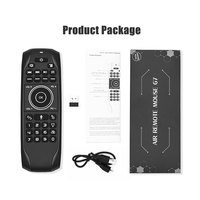 BOXPUT G7V Pro Air Mouse Keyboard Mini Bahasa Inggris 2.4G Nirkabel IR Learning Gyroscope Remote Control Suara untuk Android TV BOX Mi G7