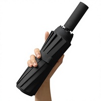 Parapluie pliant entièrement automatique 60 baleines pour homme et femme, grande taille, toutes saisons, coupe-vent, imperméable, style coréen/japonais, avec logo
