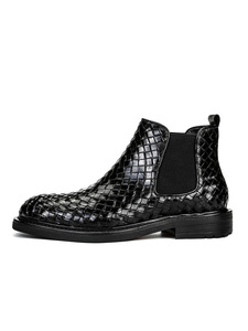 <span class=keywords><strong>Botas</strong></span> de Motociclista de Piel Sintética con Banda Elástica para <span class=keywords><strong>Hombre</strong></span>, Estilo Nuevo, que Aumentan la Estatura, Resistentes, Botines de Vestir para <span class=keywords><strong>Hombre</strong></span> - Product Image 5