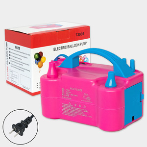 2025 OEM JY pompa elettrica palloncino 110V 600W rosso portatile doppio ugello gonfiatore soffiatore per la decorazione del partito pompa a palloncino - Product Image 2