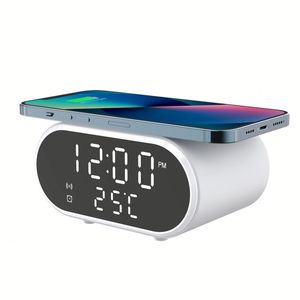 Trending Products 15W <b>Wireless</b> Charger with Time Vision Alarm Clock <b>Wireless</b> Charger - Product Image 2