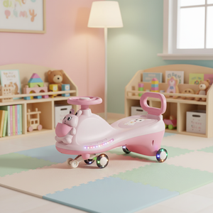 Voiture à bascule pour enfants de <span class=keywords><strong>1</strong></span> à 5 ans, quatre roues universelles silencieuses, couleurs mélangées, voiture à bascule pour enfants, prix bas, jouets à roulettes pour bébé - Product Image 6