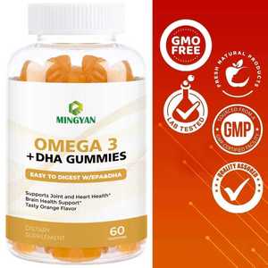 Complément alimentaire quotidien de gommes Omega 3 + DHA pour la flexibilité des articulations, la santé cardiaque et le soutien cognitif cérébral (OEM/ODM) - Product Image 4