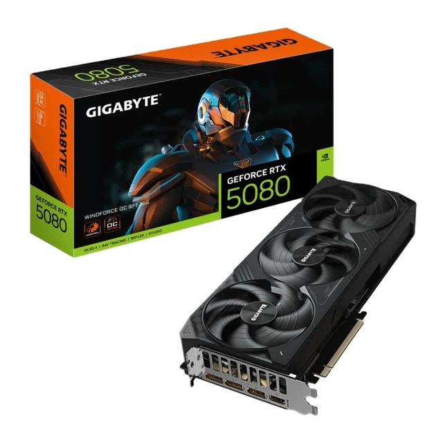 Original Gigabyte GeForce 5080 WINDFORCE OC SFF 16G Gaming Graphics Card 16GB GDDR7 256Bit 30Gbps Computer Video Card