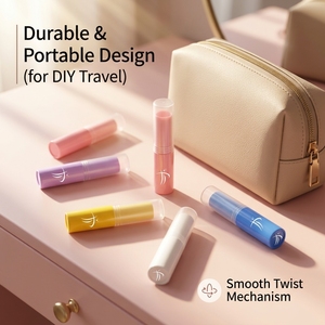 Estuche de Lujo para Lápiz <span class=keywords><strong>Labial</strong></span> de Aprox. 3g con Tapa Transparente para Bálsamo <span class=keywords><strong>Labial</strong></span> Hecho a Mano, con Envío Global Rápido y Estético, MOQ Bajo - Product Image 5