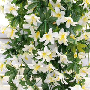 Guirnaldas de flores artificiales Green Home de 85 cm para decoración colgante de pared, para decoración de techos en bodas en interiores. - Product Image 3