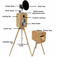 Nouveauté : Cabine photo style bois, grain de bois vintage, cabine photo ipad Dslr