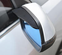 Nuoxin Visor hujan kaca spion mobil, grosir murah tahan air tahan hujan dapat disesuaikan PVC eksterior otomatis untuk promosi