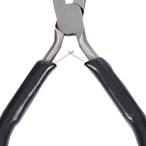 คีมตัดเครื่องประดับ 4.5 นิ้ว ปากโค้ง ไม่มีฟัน ไม่มีใบมีด แบบสปริง สำหรับงาน DIY ตัดสายไฟ วัสดุเหล็ก 45 - Product Image 2