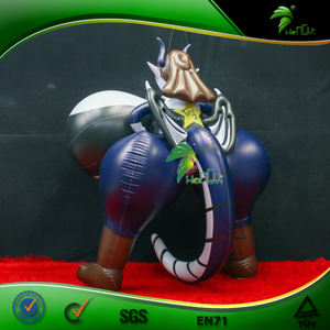 Figurine gonflable en PVC Dark Lady avec de gros seins, ballon gonflable - Product Image 2