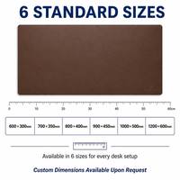 Tapis de bureau en cuir PU imperméable, grand protecteur de bureau, tapis de souris, tapis de clavier, base antidérapante en microfibre, logo personnalisé OEM