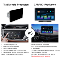 Maustor, reproductor de DVD para coche Carplay inalámbrico automático Android de 9 pulgadas con pantalla IPS, compatible con funciones inversas, Radio para coche