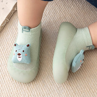 Enfant en bas âge garçon fille antidérapant intérieur chaussures de marche bébé chaussette chaussures pantoufle extérieur baskets maison chaussure chaussons M3613