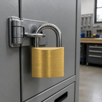 Cadenas en laiton massif de 30 mm de haute sécurité et de bonne qualité, à clé différente/à clé identique