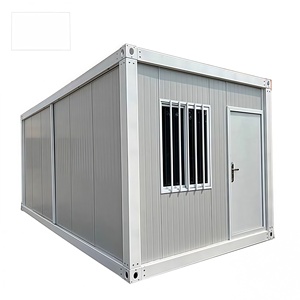 Conteneur modulaire préfabriqué de 20 pieds pour bureau mobile, maison préfabriquée en acier portable pour salon et cuisine, fabriqué en Chine - Product Image 1