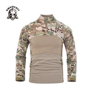 T-shirts tactiques de combat respirants de haute qualité, camouflage désertique, pour hommes, pour la chasse et les sorties de camouflage Frog - Product Image 1