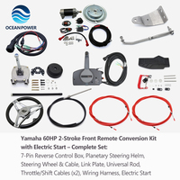 Kit de Conversión de Motores Fuera de Borda Yamaha a Consola Remota con Cables de Dirección, Caja de Control y Componentes de Arranque Eléctrico