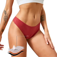 Vente en gros d'usine, livraison directe, culotte menstruelle absorbante anti-fuite pour femmes, 4 couches, pour les règles, teinte unie, usage quotidien