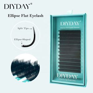 DIYDAY Individual Classic Flat Lash <strong>Extensions</strong> 0.15 0.20 8-15MIX <strong>Mink</strong> <strong>Eyelashes</strong> - Product Image 1