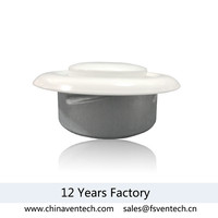 VENTECH Vanne de Diffusion d'Air Métallique Blanche pour Conduits de Climatisation HVAC
