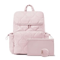 Wasserdichter Nylon-Rucksack mit Isolierfach Wickelunterlage Schnullertasche Leichter Damen-Mama-Rucksack