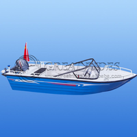 Bateau de pêche à grande vitesse en aluminium de haute qualité 14.8FT avec remorque à vendre