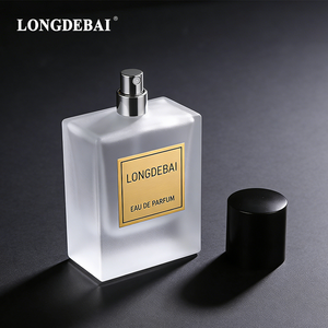 Botella de Perfume Cuadrada Vacía de Lujo Personalizada, Esmerilada, de 50 ml, Botella de Perfume de Fondo Grueso de 30 ml y 100 ml, Botella de Vidrio para Perfume con Caja Suave - Product Image 4
