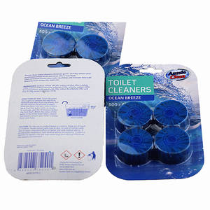 Limpiador de Inodoros en Bloque Azul, 4 Piezas, Venta al Por Mayor Sin Pedido Mínimo, Limpiador de Inodoros con Burbujas Azules, Bloque para Borde de Inodoro, Se Puede Vender en Cantidades Pequeñas - Product Image 3