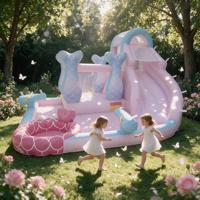 Château gonflable GOLDEN ART Model-33 résistant aux UV en PVC, portable, pour enfants, pour les vacances en bord de mer, jeux aquatiques, imperméable, côte