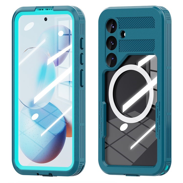 Bleu lac + cyan