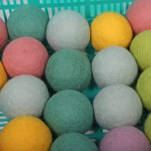 最佳多彩羊毛干燥球有机手工毛毡皮棉球-批发供应，省钱又控制静态