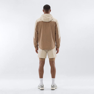 KingSen Lightweight Nylon Windbreaker Quick Dry Tracksuit Men Color Block Half Zip Relaxed Fit Polyester Outdoor Sportswear <b>Set</b> - Product Image 5