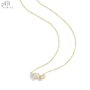 Collar Minimalista de Oro Sólido de 18K con Diamantes Naturales de Corte Rosa, Diseño Antiguo, Hecho a Mano, Joyería Fina, Muy Popular - Product Image 4