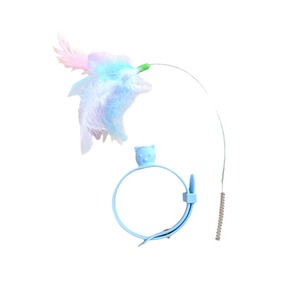 <b>Cat</b> Teaser Wrist Band With Spring Wire Feather <b>Toy</b> For <b>Interactive</b> Play Boredom Buster Pet <b>Cat</b> Entertainment - Product Image 4