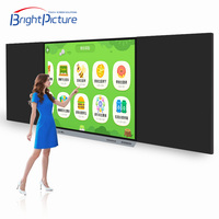 Harga Terbaik LCD Interaktif Pintar 75 Inci 4K Nano Whiteboard All-in-One PC 20 Titik Sentuh Android/Windows Kelas 48MP Kamera