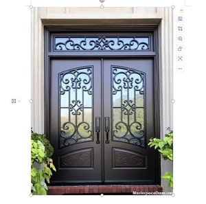 Porta di Sicurezza in Ferro Ornata Moderna - Elegante e Intimidente per Ingressi di Ville e Scuole - Product Image 2