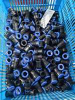 Raccords de tuyauterie en plastique haute pression à connexion rapide et lisse, raccords égaux et réducteurs à pousser, pour tuyaux PE/PPR/PVC, sans fusion à chaud