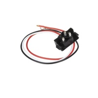 Harnais HOOHA 12V 18AWG avec isolation PVC, prise d'angle droit 3 fils 3 broches pour feux de remorque (stop/clignotant/feu arrière), noir, 500mm