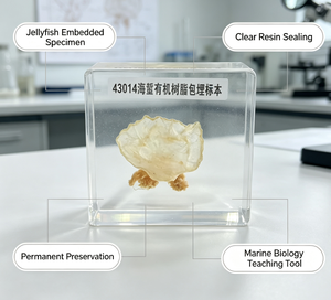 Modèle anatomique de méduse préservée dans du PVC, structure complète pour l'enseignement en classe et l'exposition VIC-SCIENCE - Product Image 1
