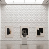 Panneau mural en PVC imperméable de style français européen moderne, trèfle à quatre feuilles 3D, installation facile, pour appartement, couloir, maison